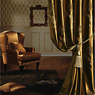 (Dos paneles) michelle Luxury® jacquard europeo cortina de ahorro de energía