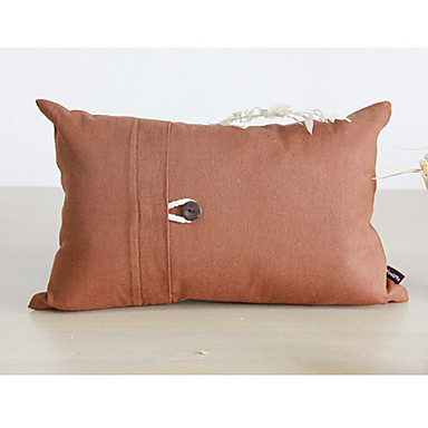 Rectangular Button Solid Cotton/Linen Decorative Pillow Cover 1681396 2017 ? $15.74