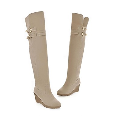 Women's Shoes Fashion Boots Wedge Heel Over The Knee Boots More Colors