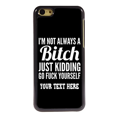 Personalized Phone Case Bitch Design Metal Case For Iphone C