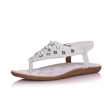 Women's Shoes Flat Heel Comfort Sandals Office & Career/Dress/Casual White/Beige 3230414 2016 