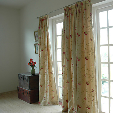 To paneler broderi panel soverom gardiner draperer beige 4223740 ...