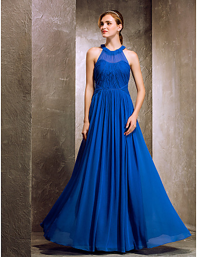Vestido azul royal para casamento de Jessica Chastain