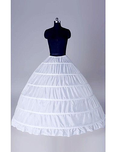 floor length white slip